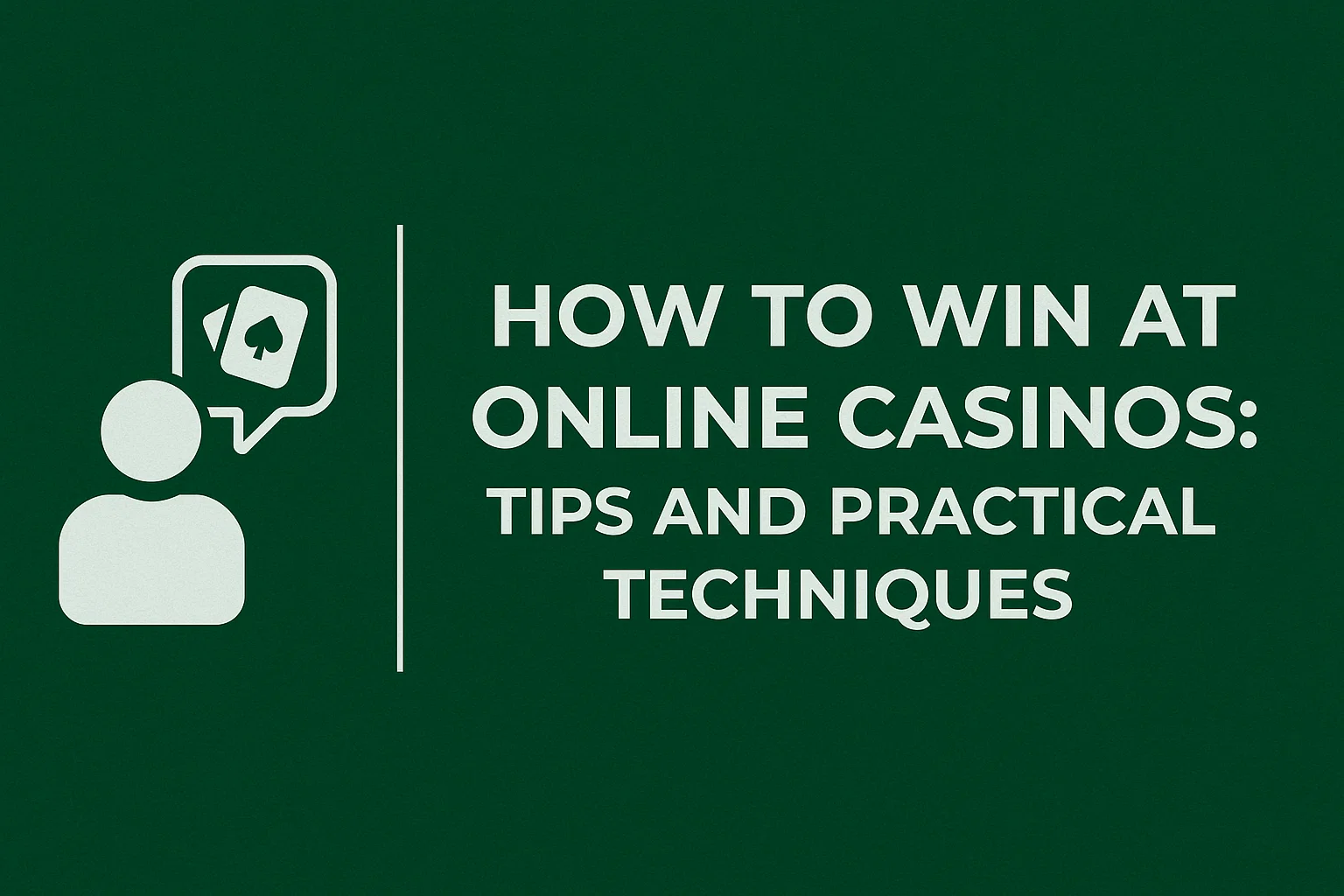 How to Win at Online Casinos: Tips and Practical Techniques